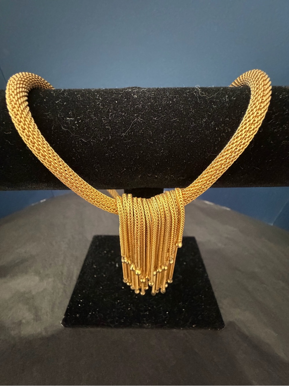 Gold-Tone Tassel Collar Necklace - Women Jewelry